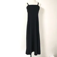 キャミソール ワンピース マキシ丈 ブラック Mサイズ