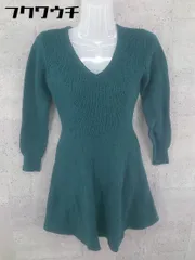 ◇ ROPE PICNIC ロペピクニック 長袖 ミニ ワンピース サイズ38 グリーン レディース 【中古】 【1002802412905】