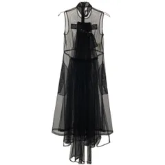 noir kei ninomiya ノワール ケイ ニノミヤ 19AW ドッキングギャザーチュールドレスワンピース 3D-O020 ブラック XSのサムネイル