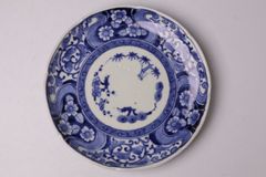 394 錦手 花 鳥 竹 古伊万里 伊万里焼 骨董 アンティーク 7寸皿 5枚