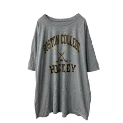 Champion 半袖 プリントTシャツ 2XL グレー チャンピオン ビッグサイズ ホッケー 古着卸 アメリカ仕入 a706-5912