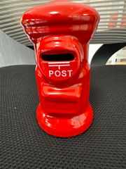 【中古】郵便ポスト型貯金箱