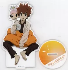 【中古】アクリルスタンド・アクリルパネル 沢田綱吉＆リボーン アクリルスタンド 「DMMスクラッチ! 家庭教師ヒットマンREBORN! -パジャマver-」 C-1賞