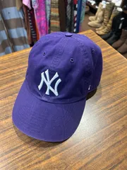 47 フォーティセブン ニューヨーク ヤンキース MLB ベースボールキャップ キャップ 調整可能 パープル A-413