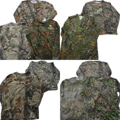 古着卸 まとめ売り リアルツリー  長袖Tシャツ 10枚セット (メンズ Ｍ ) ワンポイント ミリタリー シェル 企業 ポケＴ 中古 古着 NA9755