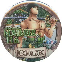 【中古】バッジ・ピンズ(キャラクター) ロロノア・ゾロ バースディ缶バッジ 「東京ワンピースタワー」 麦わらストア限定