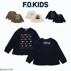 F.O.KIDS エフオーキッズ トップス Tシャツ 長袖 ロンT 3色3柄長袖Tシャツ 男の子 女の子 ユニセックス 春 秋 冬 綿 100cm 110cm 120cm 130cm 140cm 150cm R406034 ネイビーブルー