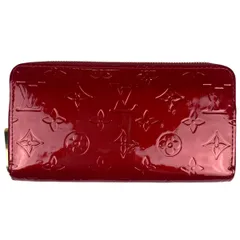 ルイ・ヴィトン Louis Vuitton ジッピーウォレット ラウンドファスナー エナメル 長財布 モノグラムヴェルニ ポムダムール(レッド) M91981 レディース 【中古】