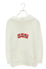 シュプリーム ×コムデギャルソンシャツ COMME des GARCONS SHIRT  17SS  Box Logo Hooded Sweatshirt ペーパーアートボックスロゴプルオーバーパーカー メンズ M