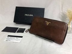 【 PRADA】■プラダ  1M0506 　長財布  ラウンドファスナー  レザー ギャランティカード■