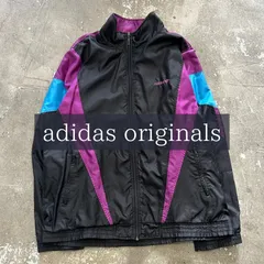 80s〜90s 80年代〜90年代 adidas originals アディダスオリジナルス ナイロンジャケット ジャージ トレファイルロゴ 古着 L ジャケット スポーツウェア ブロークコア