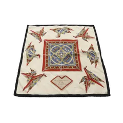 エルメス HERMES スカーフ プチカレ カレ40 METAMORPHOSE D'UN CARRE ライトベージュ シルク カレ40 レディース Used B
