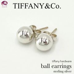 TIFFANY& CO. ティファニー ハードウェア ボール ピアス スタッド 両耳 スターリングシルバー SV925 箱 保存袋 冊子付き
