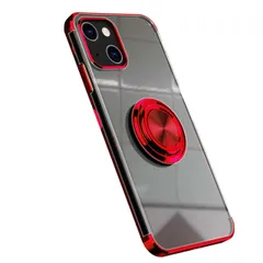 iPhone15 ケース アイフォン15 スマホリング 耐衝撃 薄型 ケース 【Color】 レッドのサムネイル