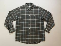 日本製　LACOSTE ネルシャツ　古着　ラコステ　シャツ　チェックシャツ