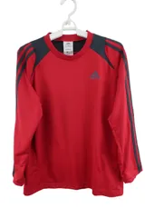 adidas(アディダス) 長袖シャツ 赤グレー レディース M ゴルフ用品 2502-0409 中古