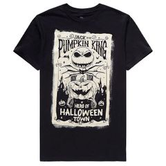 Tシャツ　ティーシャツ　The Nightmare Before Christmas NBC Hero Of Halloween Town Poster【ナイトメアビフォアークリスマス】