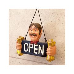 무료 배송 (일부 제외) 신품 간판 오픈 OPEN 클로즈 CLOSE 사인 보드 아저씨 젠틀맨 입구 현관 문 문 오브제 인테리어 [akz-a1019]