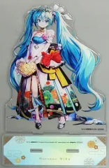 【中古】アクリルスタンド・アクリルパネル 初音ミク/バースデーA柄 MEGAアクリルスタンド 「初音ミク あたりつきラッキー缶バッジBOX」 あたり景品
