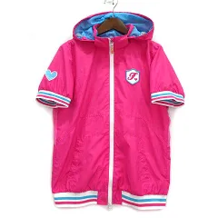 フィラ FILA GOLF フード付き ウインド ブルゾン ジャケット 半袖 メッシュ ピンク M ゴルフウェア