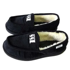 スイコック suicoke ビームス BEAMS コラボ スリッポン シューズ コーデュロイ 裏ボア ロゴ 刺繍 8 黒 ブラック 26.0cm くつ 靴 美品のサムネイル
