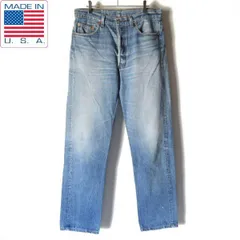 90s USA製 リーバイス 501 激ヒゲ ジーンズ 実寸W34 L32 Levi's アメリカ製 デニム ジーパン ビンテージ D151-21-0018ZVN