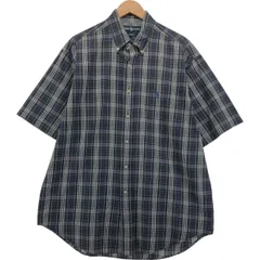 古着 ラルフローレン Ralph Lauren BLAIRE 半袖 ボタンダウン チェックシャツ メンズL相当/eaa554928