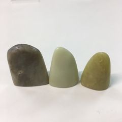 書道 篆刻 印材 てんこく 巴林石 【巴林石 自然形 3顆セット③】雅号印 遊印 落款印 関防印 冠房印