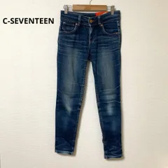 C-SEVENTEEN セブンティーン ダークブルー スキニージーンズ XS