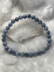 最終値下げ 糸魚川翡翠青系マーブル8mm23玉ブレスレット - メルカリ