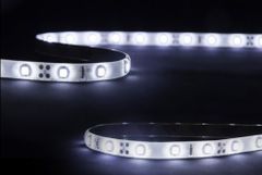 300連 5M 強力粘着両面テープ 3528 正面発光防水仕様IP65 2835 切断可能 SMD (ホワイト) 12V高輝度LEDテープライト