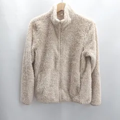 ◇ ⊇ UNIQLO ユニクロ 長袖 ボアジャケット サイズM ベージュ レディース E  【1502060042413】