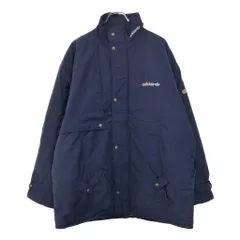 00年代 adidas アディダス ナイロンジャケット スポーツ ネイビー(メンズ L)中古 古着 U4570