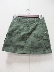 Jack Bunny ジャックバニー ジュニア 150サイズ スカート ゴルフウェア 総柄 カーキ