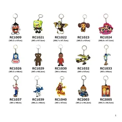 キャラクター系 えらべるラバーキーホルダー5個set / アメリカン雑貨 アメ雑 キーリング