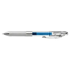ぺんてる ゲルインキボールペン エナージェル インフリー クリア軸 0.5mm ブルー BLN75TL-C 1本 （1点）