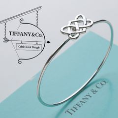 極美品 TIFFANY&Co. ティファニー ヴィンテージ ケルティックノット バングル スターリング シルバー AG 925