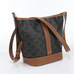 未使用級 セリーヌ トリオンフ ショルダーバッグ キャンバス ブラウン カーフ 楽天市場】【セリーヌ】Celine トリオンフ ミディアム バケット