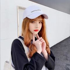 新品 男女兼用 韓国系 オルチャン メッセージキャップ ユニセックス 白