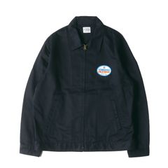 STANDARD CALIFORNIA スタンダードカリフォルニア ジャケット サイズ:L 22SS オーバル ロゴ ジップ ワーク ジャケット (SD OVAL LOGO PATCH WORK JACKET) ダークネイビー【メンズ】