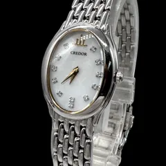 159【美品】BALENCIAGA時計　レディース　箱付き　ダイヤベゼル　シェル 159【美品】BALENCIAGA時計 レディース 箱付き ダイヤベゼル