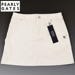 極美品】パーリーゲイツ ストレッチスカート 白／ホワイト サイズ1（M