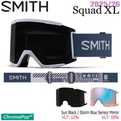 25-26 スミス スカッドエックスエル SMITH SQUAD XL LUNAR FOG MIND EXPANDERS CP SUN BLACK CP STORM BLUE SENSOR MIRROR スキー スノーボード ゴーグル 25-26-GG-SMT