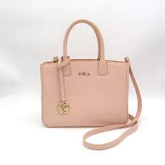 FULRA　フルラ　ハンドバッグ　ショルダーバッグ　2way　レザー　ピンク　ピンクベージュ　furla　【中古】
