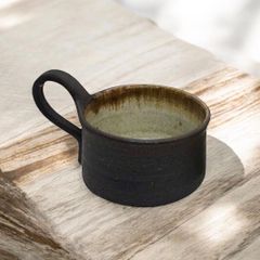 展示品　信楽焼　藤原純　スープカップ  へちもん