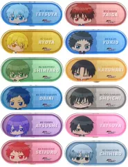 【中古】バッジ・ビンズ 全12種セット 「黒子のバスケ POP UP SHOP in AMNIBUS STORE トレーディング ちびキャラ スナップショットver. アクリルネームプレート」