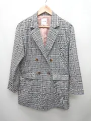 ◇ REDYAZEL レディアゼル チェック シンプル 長袖 ジャケット サイズM グレー系 レディース P  【1402270001791】