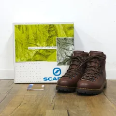極美品 スカルパ SCARPA 81064 SHERPA シェルパ 登山 靴 ブーツ レザー 革靴 EU40 25.5cm相当 アウトドア SCARPA - スカルパ トレッキング シューズ ブーツ 登山靴 38