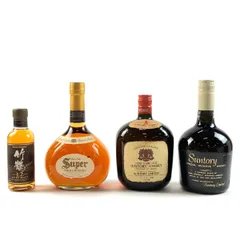 古酒　ウイスキー　４種　セット　サントリー　ニッカウイスキー 古酒】ニッカ＆サントリー ウイスキー4本セット - バイセル