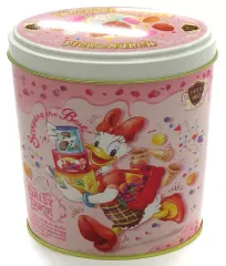 【中古】小物入れ・マルチケース・缶ケース 集合(DUCK FAMILY CHOCOLATE COMPETITION-ダックファミリーチョコレートコンペティション-) 缶ケース(チョコレートクランチ/ピンク) 「東京ディズニーリゾート35周年 HappiestC